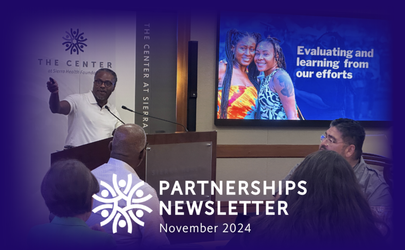 The Center & Foundation's Partnerships eNews Cover for November 2024